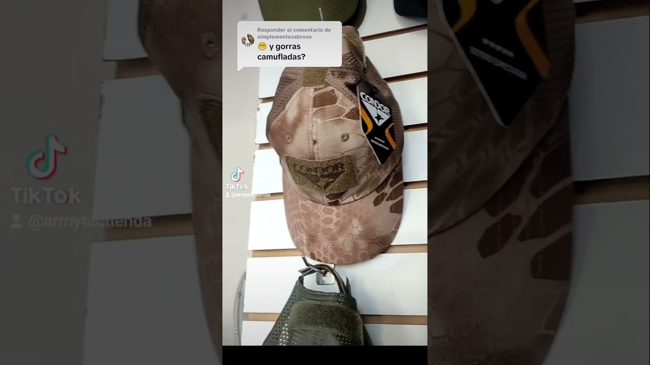 gorras camufladas marca cóndor