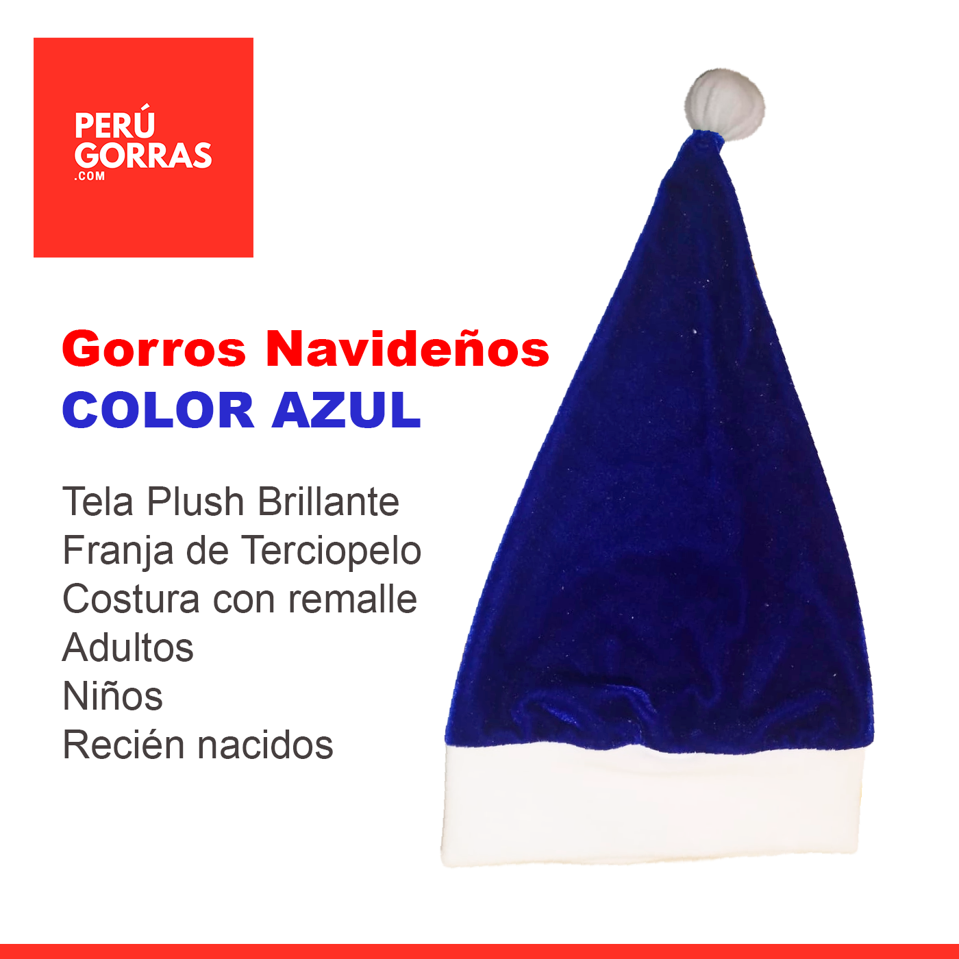 Gorros Navideños por mayor