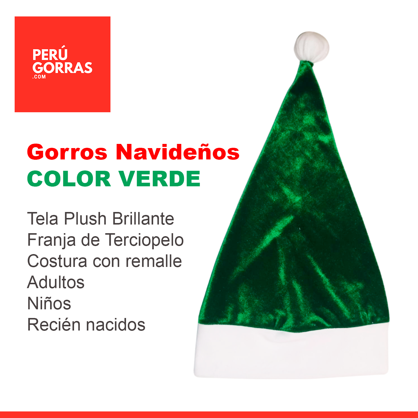 Gorros Navideños por mayor