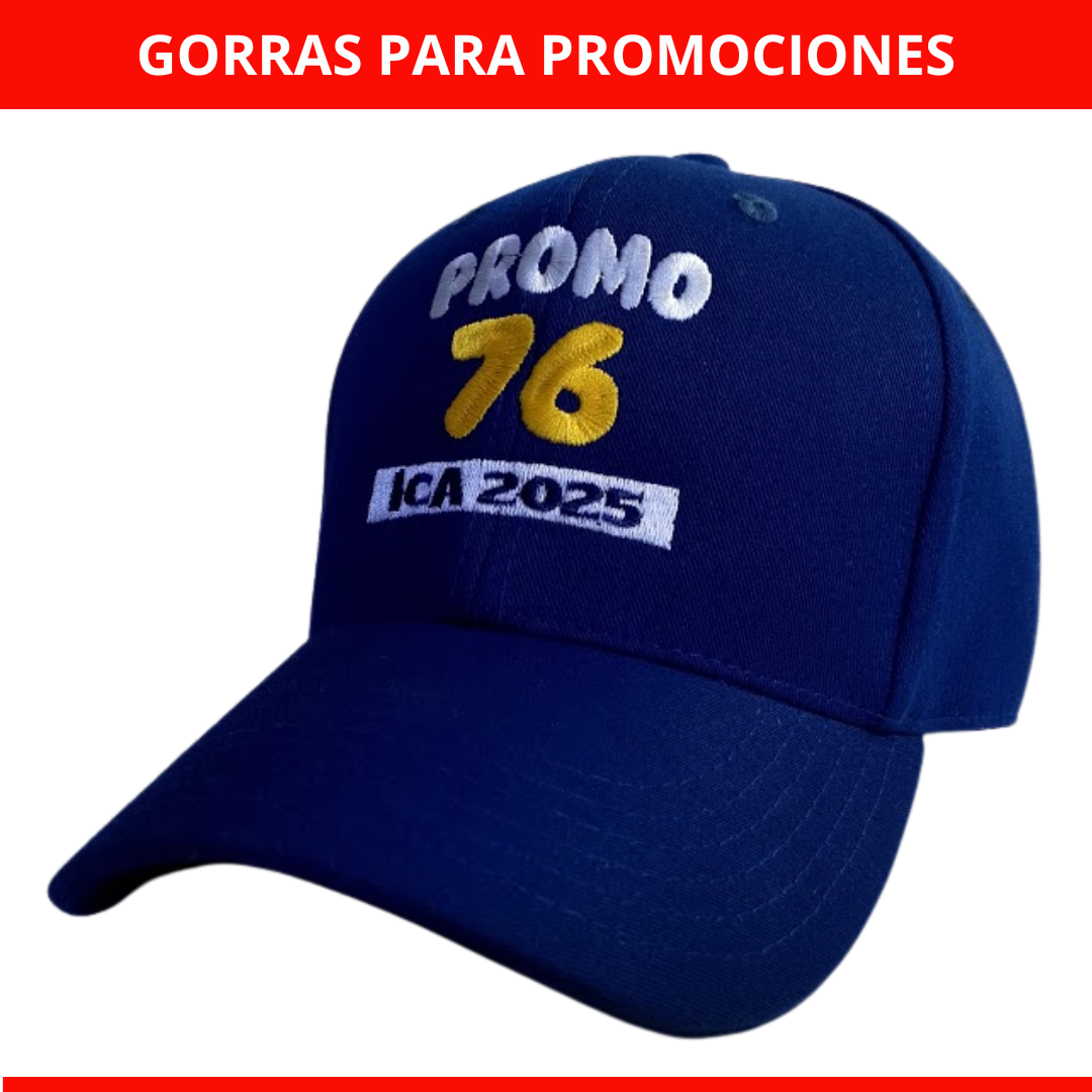 Gorras para promociones y ex alumnos